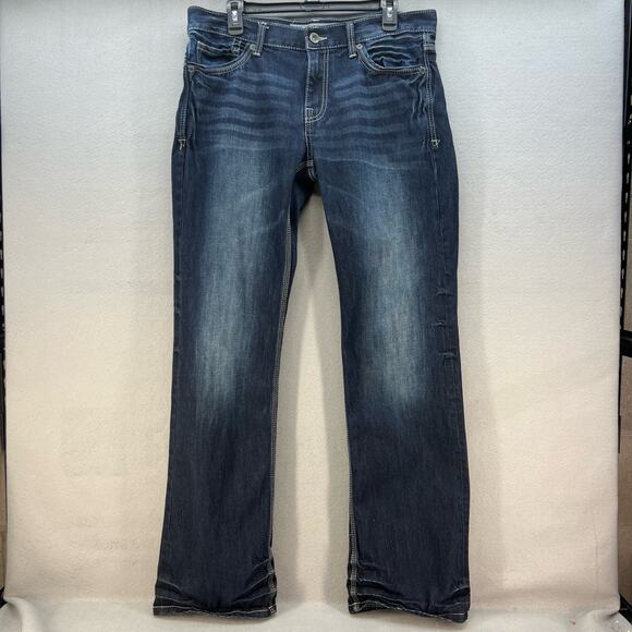 BKE Other - BKE Jeans Men's 34L Dark Blue Carter Bootleg Classic Preppy Normcore